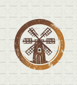 Rustikale Windmühle